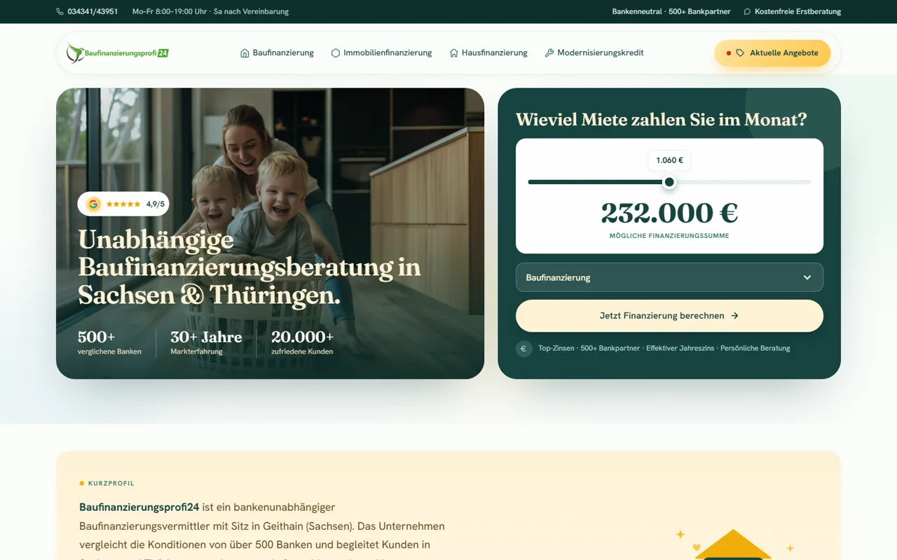 Baufinanzierungsprofi24 — GEO Referenz